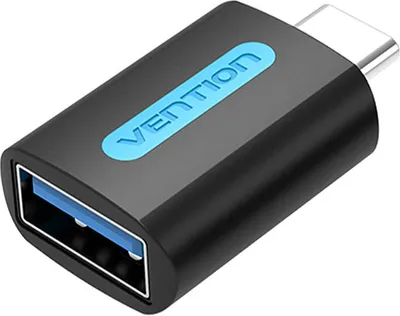 Produktbild von Vention USB-Adapter CDUB0, USB-C-Stecker auf USB 3.0-Buchse (schwarz)