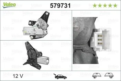 Zdjęcie produktu dla Silnik Wycieraczek Nissan Primastar, Opel Vivaro, Renault Trafic Ii,Iii 03.01-  Tył