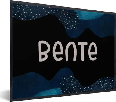 Produktbild von MuchoWow® Gerahmtes Poster Bente - Pastell - Mädchen 80x60 cm - Poster mit Schwarzem Bilderrahmen Wandposter Rahmen Foto Bilder - Schwarzem - Mit Gestell