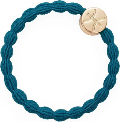 Produktbild von By Eloise London Gold Zodiac Charm Pisces Petrol Blue