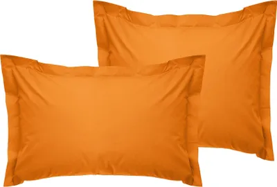 Produktbild von L'Essentiel Linge de Maison, Tonne Orage - 27, Oxford-Kissenbezug-Set (2-teilig) (DE), 100 % BAUMWOLLE RANFORCE, Orange, 80 x 80 + 5 cm