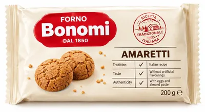Obrázek produktu pro Bonomi Amaretti 200 g
