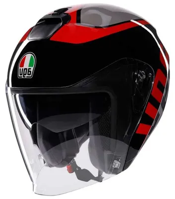 Immagine prodotto di Casco AGV Irides Valenza jet, nero/grigio/rosso, S (55/56)