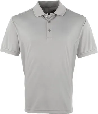 Produktbild von Premier Workwear PR615 | Herren Coolchecker Piqué Polo / ® Standard 100 - Farbe: Silver (ca. Pantone 428) - Größe: XXL
