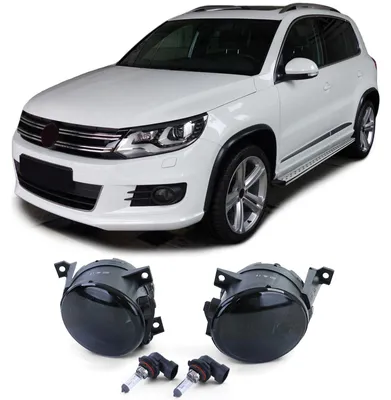 Immagine prodotto di Fari antinebbia neri per VW Caddy III, Eos, Polo 6R, Tiguan 5N, Touran 1T