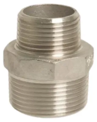 Zdjęcie produktu dla Złączka gwintowana Nypel redukcyjny ze stali nierdzewnej 1/2" AG x 3/8" AG
