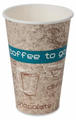 Produktbild von 100x Kaffeebecher Premium "Coffee to go" Pappe beschichtet 16oz. 400 ml
