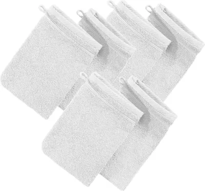 Produktbild von Erwin Müller Waschhandschuh Heidelberg" 6er-Pack weiß 15x21 cm"