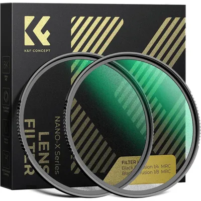 Immagine prodotto di Set di filtri Black Mist da 72mm, con diffusione 1/4 e 1/8, per video e fotografia di ritratto