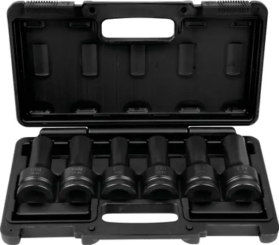 Produktbild von KS Tools 460.1505, Steckschlüssel-Satz, 3/4", 6 Kopf/Köpfe, Chrom-Molybdän-Stahl, ISO 1174, DIN 3121, 1,9 kg