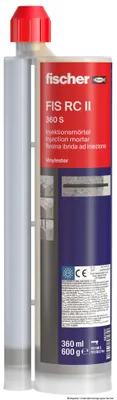 Produktbild von Fischer 567517, Flüssigkeit (gebrauchsfertig), 0,6 kg, Beton, Tube, Grau, CE