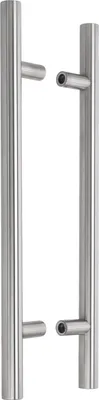 Immagine prodotto di KOTARBAU® Ferramenta per porte esterne Maniglia bifacciale per porte d'ingresso in acciaio inox a 90 gradi 400x600 mm