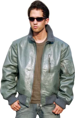 Produktbild von Mil-Tec BW LEDERJACKE FLIEGER GRAU 60