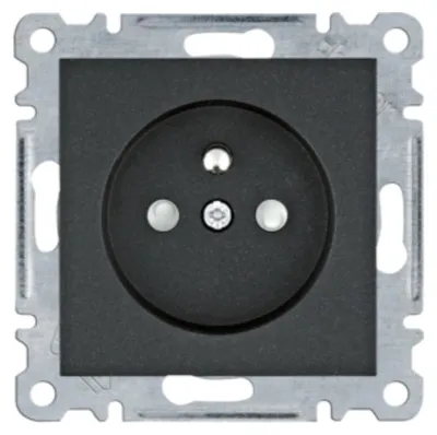 Immagine prodotto di HAGER lumina Presa con contatto di protezione Sicurezza bambini nero WL1043