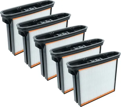 Produktbild von vhbw 5x Flachfaltenfilter F8 Ersatz für Bosch 2607432014 für Industriestaubsauger Nass-/Trockensauger Staubsauger