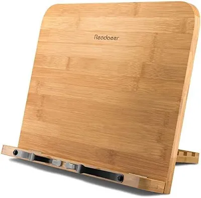Produktbild von Bambus Buchständer Leseständer Kochbuchhalter Buchhalterung Book Stand Book Holder (S)