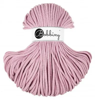 Produktbild von Bobbiny Premium Baumwollkordel 5mm 100m Dusty Rose – , formstabil