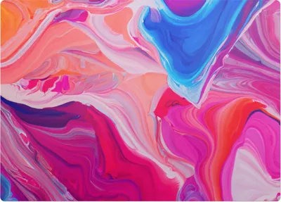 Produktbild von Farbige Abstraktionen – Bodenschutzmatte – Stuhlunterlage 140x100 cm – Rutschfest – Hartbodenmatte
