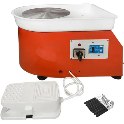 Obrázek produktu pro Hrnčířský kruh, elektrický kruh 25 cm, 280W sada pro kutily, oranžový
