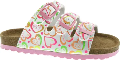 Produktbild von Supersoft Kinder Pantolette Sandale Lederfussbett Herzen EUR 37