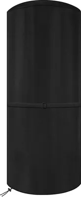 Image de Dokon Chauffage de terrasse Housse de protection 600D tissu Oxford, imperméable, résistant aux UV (50x50x120cm) - Noir