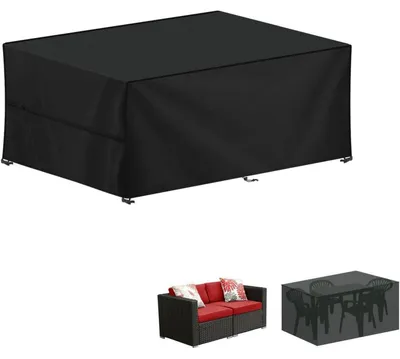 Productafbeelding van Beschermhoes voor tuinmeubels, 120x60x75 cm, waterdicht, 420D Oxford afdekkleed, windbestendig
