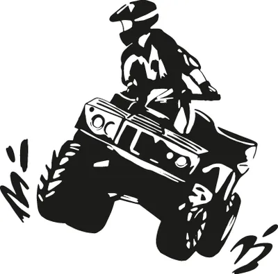 Produktbild von Wandtattoo Quad – Quadfahrer, Quads - Bergrettungsfahrzeug