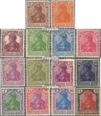 Produktbild von Briefmarken Deutsches Reich 1920 Mi 140-153 (kompl.Ausg.) postfrisch Germania