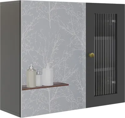 Produktbild von Badspiegelschrank Vicco Malte Grau 60 x 50 cm mit Spiegel, Model 54266