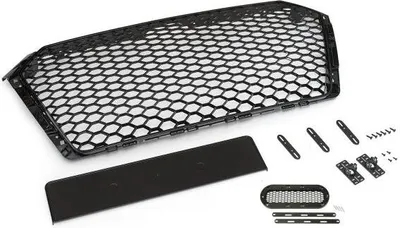 Produktbild von Passend für Audi A4 B9 Grill mit Emblemhalter ab 16- Schwarz Glanz