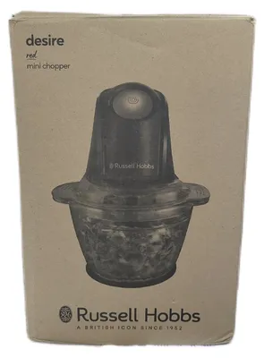 Produktbild von Russell Hobbs Zerkleinerer Elektrisch Mini Glasbehälter Deckel Desire Rot 500ml leise
