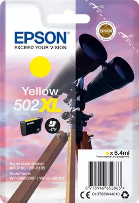 Immagine prodotto di Vassoio Epson n. 502 XL - T02W4 (giallo)