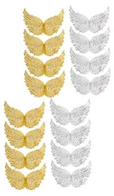 Produktbild von 48stücke Teiliges Mini Engel Flügel Dekoration Flügel Für Bastelprojekte Kreative Bastelaccessoires Für Kuchen Und Wohnaccessoires