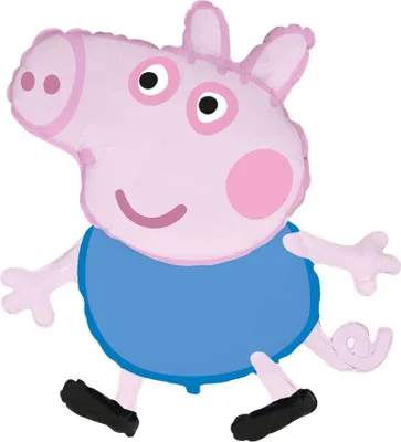 Obrázok produktu pre Godan Fóliový balón Balón Peppa Pig George Narodeninová párty 24"