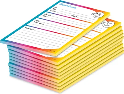 Image de PRICARO Bloc-notes téléphonique, A5 non perforé, multicolore, 10 pièces