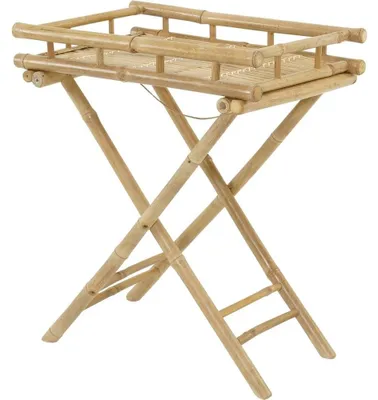 Productafbeelding van Dienbladtafel bamboe 60x40x68cm