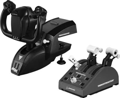 Image de Thrustmaster TCA Yoke Pack Boeing Edition, manche à balai et quadrant de poussée, Xbox et PC