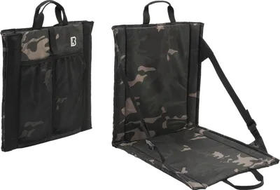 Produktbild von Brandit Faltbarer Sitz, schwarz/camouflage, Einheitsgröße