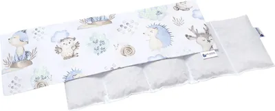 Obrázok produktu pre Medi Partners Vankúš s čerešňovými kôstkami 60 x 20 cm, 800 g, 100 % bavlna, 5 komôr, veľký vankúš s kôstkami, ekologický prírodný termovankúš, chladová terapia, snímateľný poťah (jeleň a ježko)
