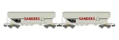 Produktbild von Jouef 2-tlg. Set 4-achs. Getreidesilowagen SANDERS, Ep. V SNCF
