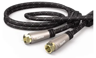 Obrázok produktu pre Hama 00179216 SAT pripojovací kábel 120dB 3m F-konektor hnedý