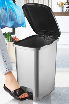 Obrázok produktu pre Hermia Concept, SEPCK-25, odpadkový kôš, antracit, 100 % PLAST, 36,5 x 26 x 47,5 cm
