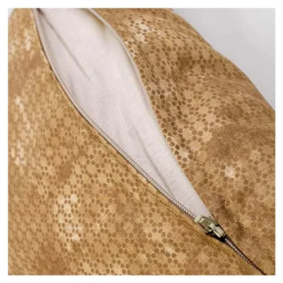 Produktbild von Zirbenkissen 30x20cm, batik gold + Bio Inlett natur - Zirbenholzspäne im Zirbenholzkissen