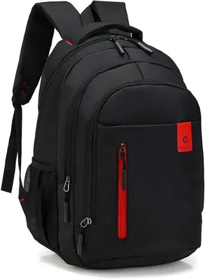 Productafbeelding van CarryQuest® - Rugzak, groot, waterafstotend, polyester, 44x32x19 cm, zwart