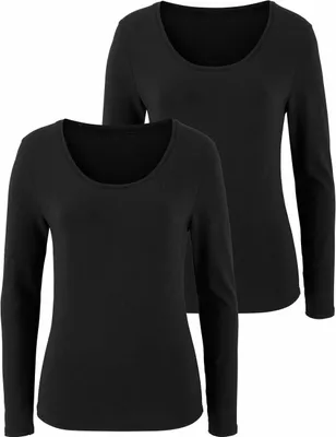 Produktbild von VIVANCE Langarmshirt schwarz Größe 36/38