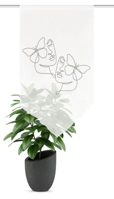 Produktbild von Fensterbehang SYLIA, Schmetterling, Dreiecksabschlus