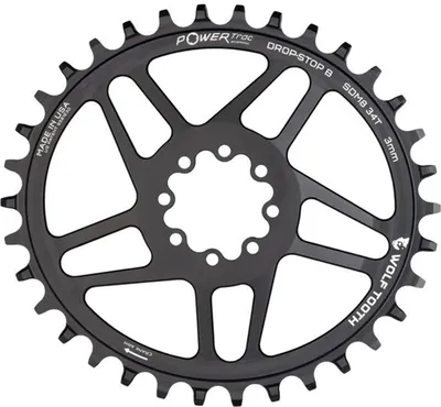 Image de Wolf Tooth PowerTrac Elliptical SRAM 8-Bolt Direct Mount Kettenblatt, Boost 52mm/Offset 3mm,