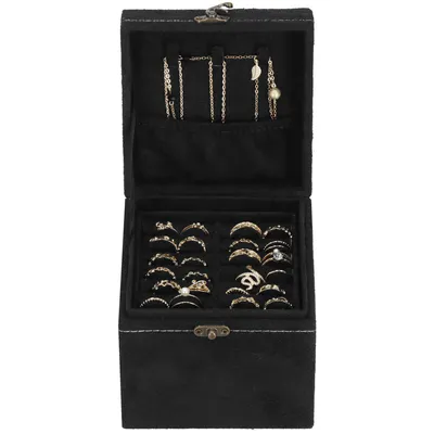 Imagen del producto de Caja para joyas - Caja de joyería - Organizador de joyas - - 12 x 12 x 12 cm