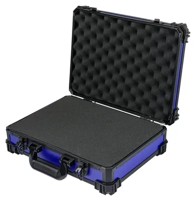 Produktbild von HMF 15502-05 Transportkoffer mit Rasterschaumstoff | 39 x 29 x 12 cm | Blau