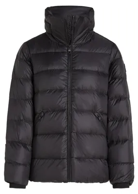 Productafbeelding van Tommy Hilfiger dames pufferjas, model "Down Funnel Jacket", korte uitvoering, zwart (Black), maat XL
